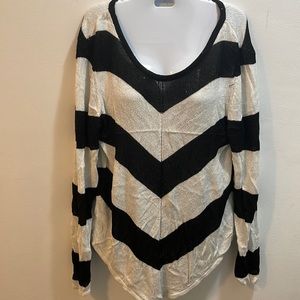 Black and white chevron sweater